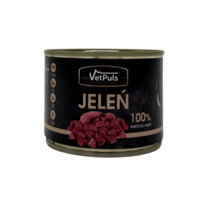 Mokra karma dla psa VetPuls Jeleń 100% 410g