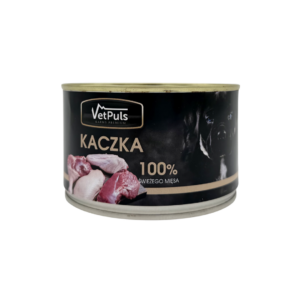 Mokra karma dla psa VetPuls Kaczka 100%