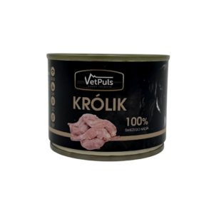 Mokra karma dla psa VetPuls Królik 100% 410g