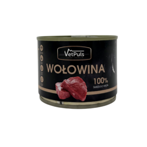 Mokra karma dla psa VetPuls Wołowina 100% 410 g