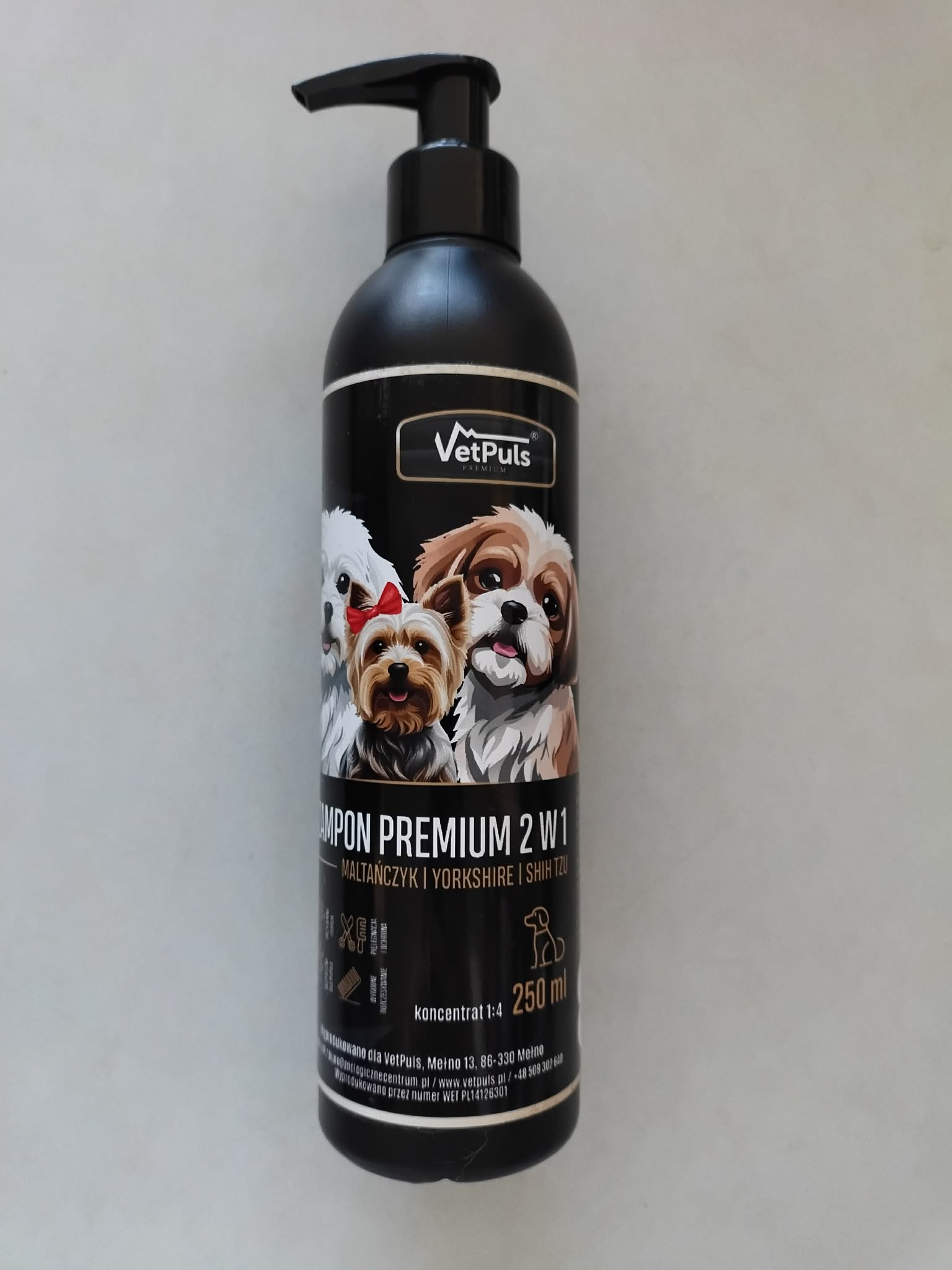 Szampon z odżywką dla psa Premium 2w1