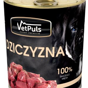 Mokra karma VetPuls dziczyzna 850g