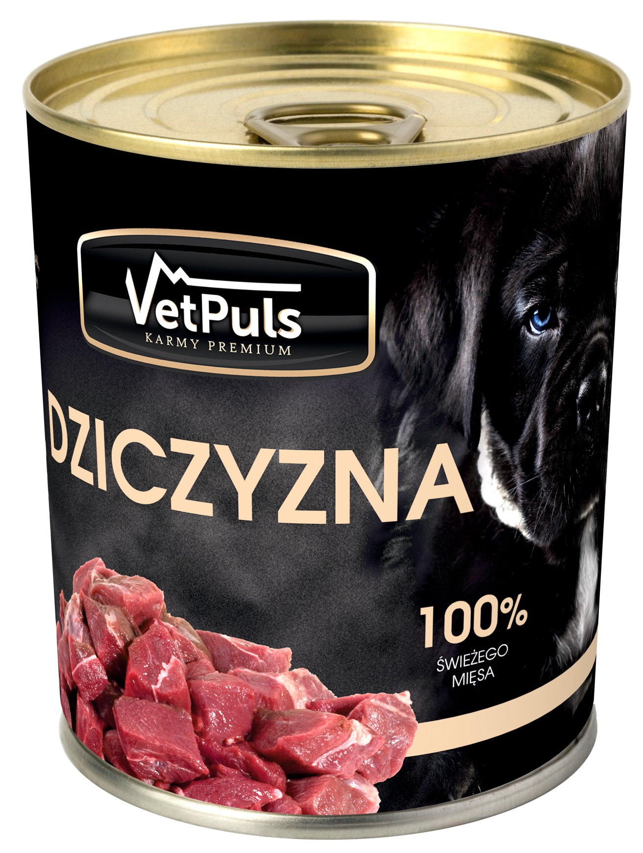Mokra karma VetPuls dziczyzna 850g