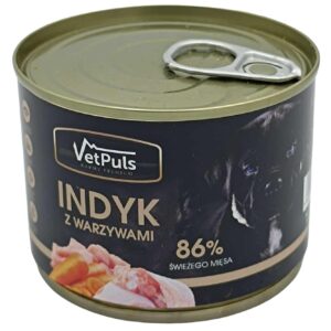 Mokra karma VetPuls indyk z warzywami 200g
