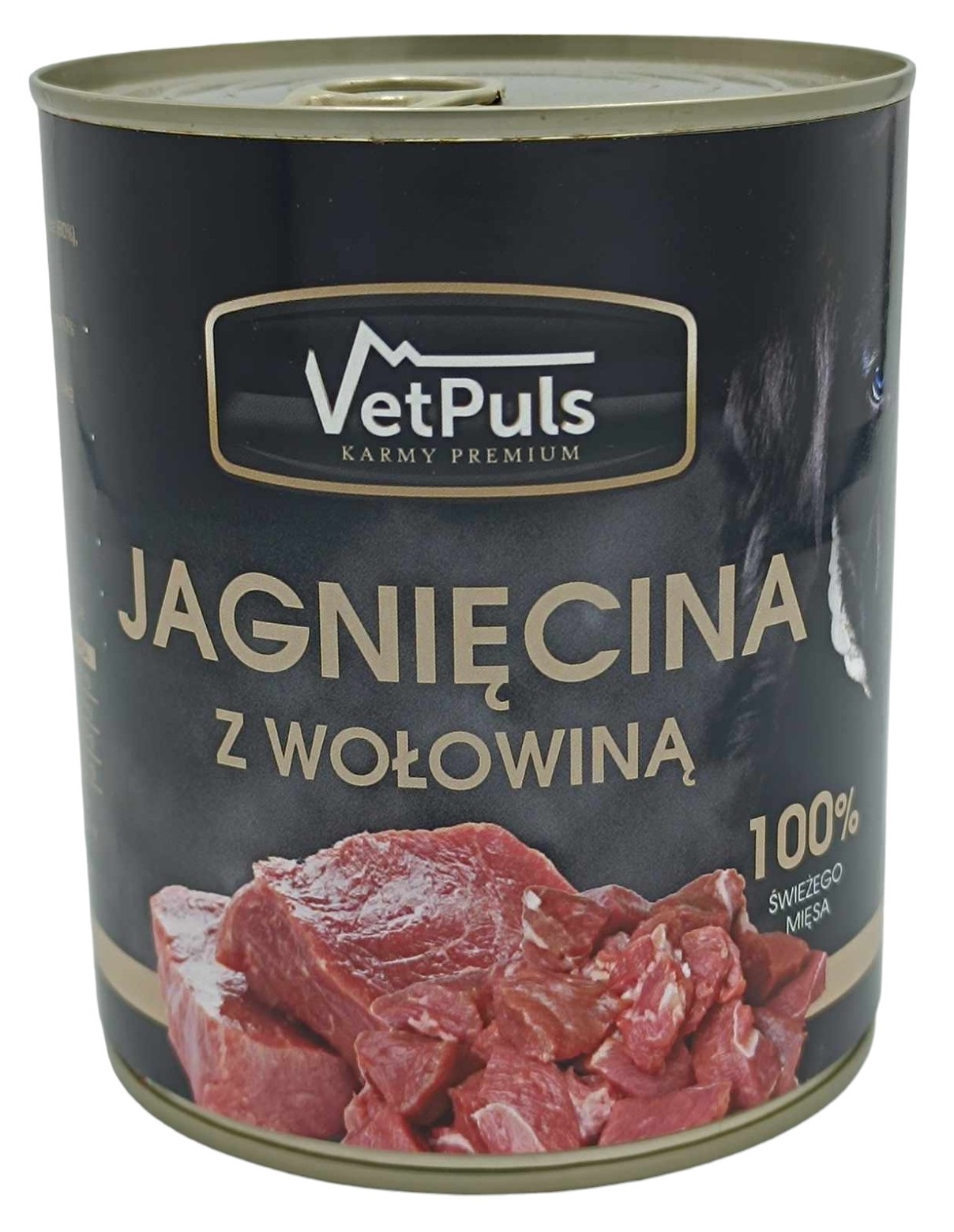 Mokra karma VetPuls jagnięcina z wołowiną 850g