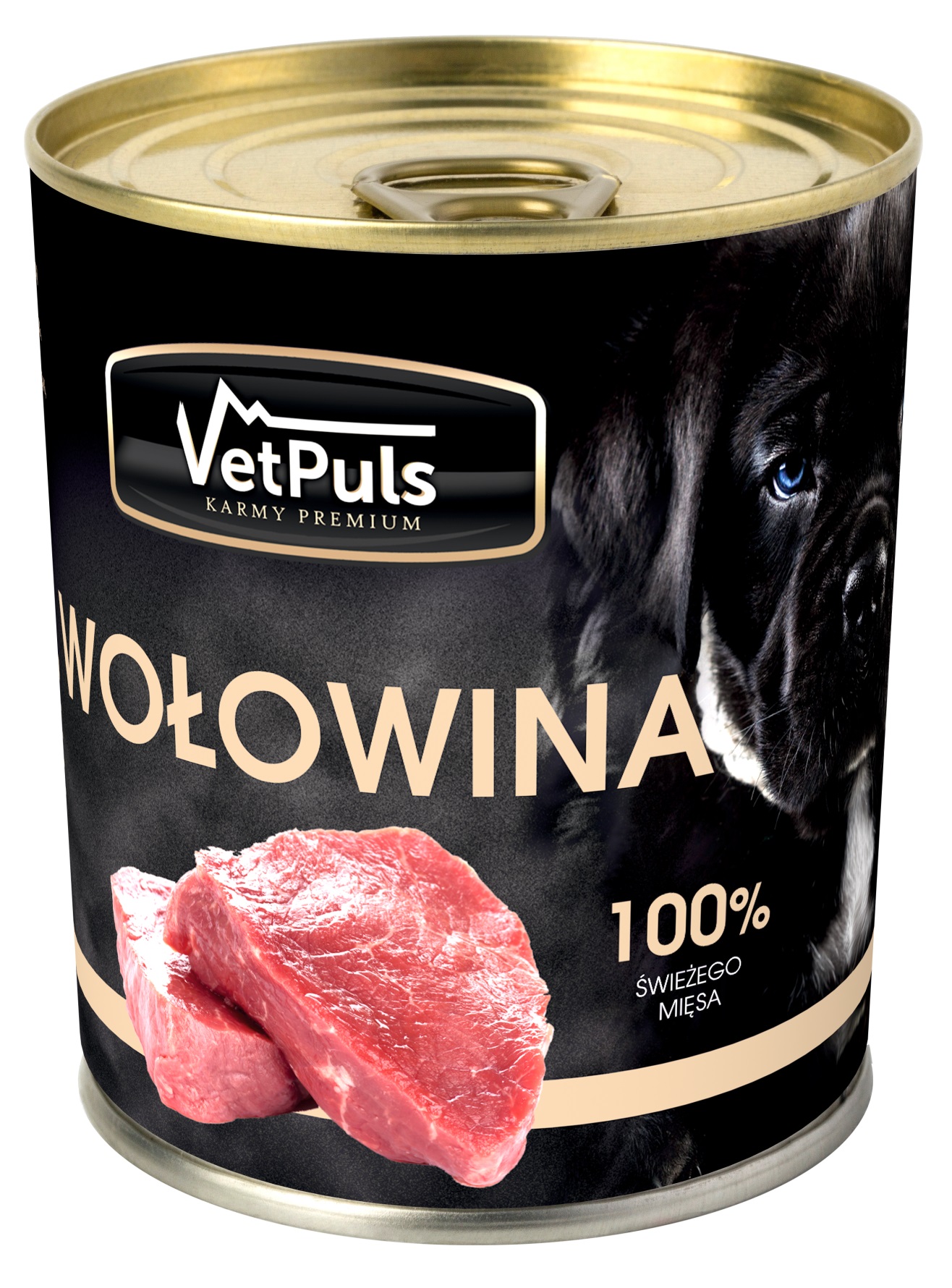 Mokra karma dla psa VetPuls Wołowina 100% 850g